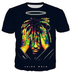 Rapper Juice Wrld R.I.P 3D Printed Hip-hop T Shirt