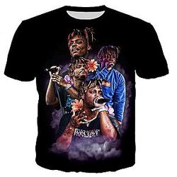 Juice Wrld R.I.P 3D Printed Casual Hip-hop T-Shirt