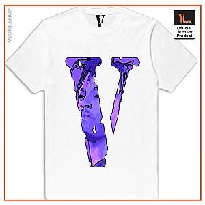 Juice Wrld T-Shirts – Big Vlone Logo Juice Wrld Print Trendy T-Shirt