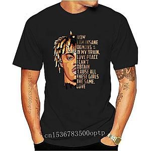 Juice WRLD T-shirt - Juice Wrld Now I am Insane Black Graphic Tee
