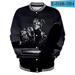 Juice Wrld Jacket - Baseball Uniform Harajuku 3D Printed Jackets