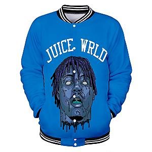Juice Wrld Jacket - Men Baseball Uniform Harajuku 3D Print Casual Polyester Jackets