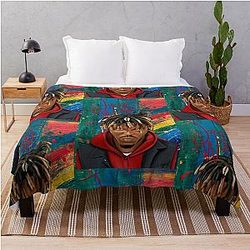 Juice Wrld Blankets - Juice WRLD Star Splash Throw Blanket