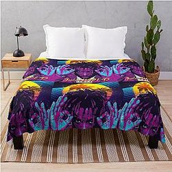 Juice Wrld Blankets - Juice WRLD Skyline Throw Blanket