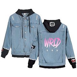 Juice Wrld Denim Jacket: WRLD 999