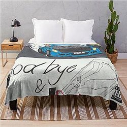 Juice Wrld Blankets - WRLD Neon Glow Throw Blanket