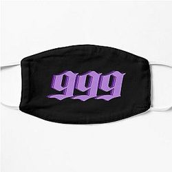 Juice Wrld Face Masks - Juice Wrld 999 Black Flat Mask