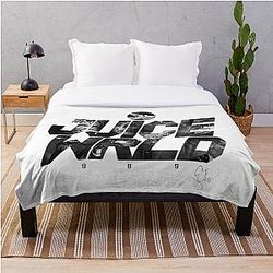Juice Wrld Bedding Sets - Juice Wrld text graphic Throw Blanket