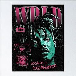 Juice Wrld Posters - Juice WRLD Night Lights Poster
