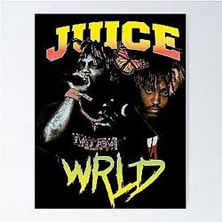 Juice Wrld Posters - Juice WRLD On Fire Poster