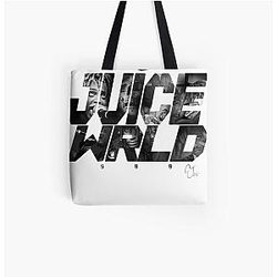 Juice Wrld Bags - Juice Wrld text graphic All Over Print Tote Bag