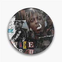 Juice Wrld Pins - Juice WRLD Juice Contrast Halftone Pin