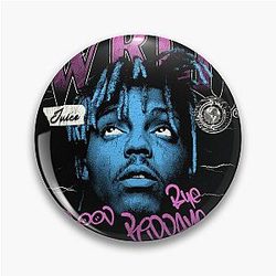 Juice Wrld Pins - Juice WRLD Halftone Pin