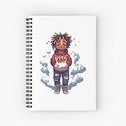 Juice Wrld Notebooks - Juice WRLD Legends Glow Spiral Notebook