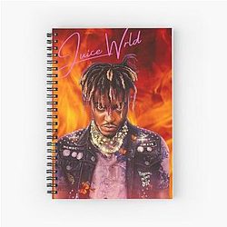 Juice Wrld Notebooks - WRLD Vivid Imagination Spiral Notebook