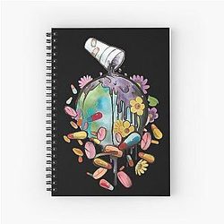 Juice Wrld Notebooks - Juice WRLD Energy Flow Spiral Notebook