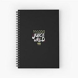 Juice Wrld Notebooks - Juice WRLD Abstract 999 Spiral Notebook