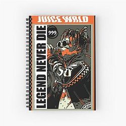 Juice Wrld Notebooks - Juice WRLD Retro Legend Spiral Notebook