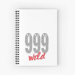Juice Wrld Notebooks - WRLD Vibrant Tribute Spiral Notebook