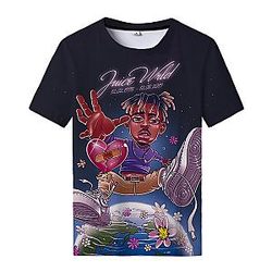 Juice Wrld T-Shirts – Juice WRLD x Cosmic Angel Tribute 3D Classic T-Shirt