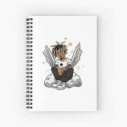 Juice Wrld Notebooks - Juice WRLD Artistic Blend Spiral Notebook