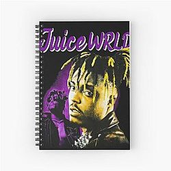 Juice Wrld Notebooks - Juice WRLD Painted Vision Spiral Notebook