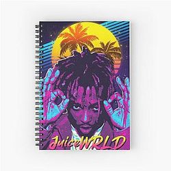 Juice Wrld Notebooks - Juice WRLD Dreamy Glow Spiral Notebook