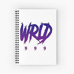 Juice Wrld Notebooks - WRLD Retro 90s Spiral Notebook