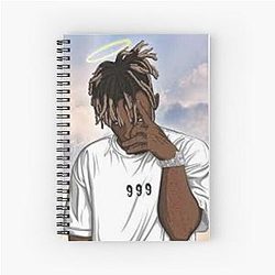 Juice Wrld Notebooks - WRLD Artistic Tribute Spiral Notebook