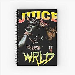 Juice Wrld Notebooks - Juice WRLD Skyline Spiral Notebook