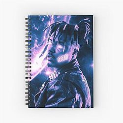 Juice Wrld Notebooks - WRLD 999 Universe Spiral Notebook