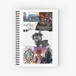 Juice Wrld Notebooks - Blue Zone WRLD Spiral Notebook