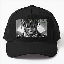Juice Wrld Hats - Tribute Halftone Text Baseball Cap