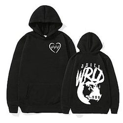 Juice Wrld Hoodies - Juice Wrld Iconic Black Pullover Hoodie
