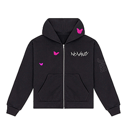 Juice Wrld Hoodies - Juice Wrld NO VANITY ZIP BLACK Pullover Hoodie
