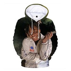 Juice Wrld 3D Rap Emo Hoodie