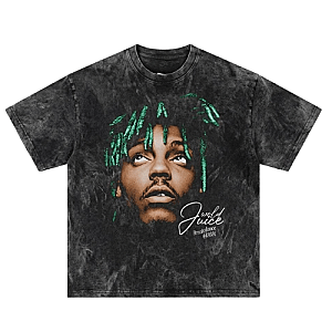 His Green Hair DTNK1704 Washed  Juice Wrld T-Shirts