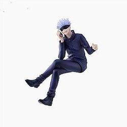 18cm Jujutsu Kaisen Satoru Gojo Phone Call Action Figure Toy