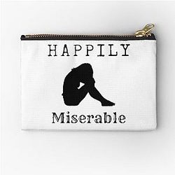 Happily Miserable Julian Edelman Zipper Pouch