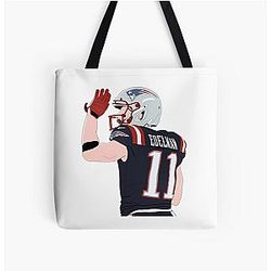 Julian Edelman All Over Print Tote Bag