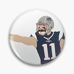 Julian Edelman Portrait Pin