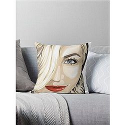 Julianne Hough Cartoonized Throw Pillow