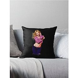 Julianne Hough An illustration by Paul Cemmick Throw Pillow