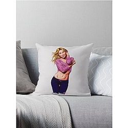 Julianne Hough An illustration by Paul Cemmick Throw Pillow