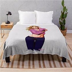Julianne Hough - An illustration by Paul Cemmick Throw Blanket