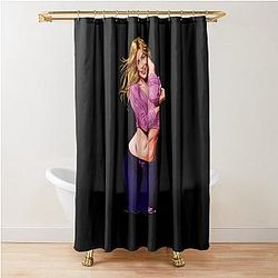 Julianne Hough An illustration by Paul Cemmick Shower Curtain