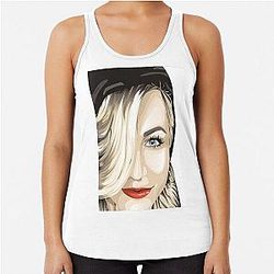 Julianne Hough Cartoonized Tank Top