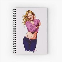 Julianne Hough, An illustration by Paul Cemmick Spiral Notebook