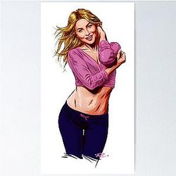 Julianne Hough An illustration by Paul Cemmick Poster