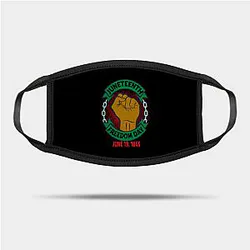 Juneteenth Face Masks - Juneteenth Day Pan African Colors Black History Fist Edit View Mask TP1002